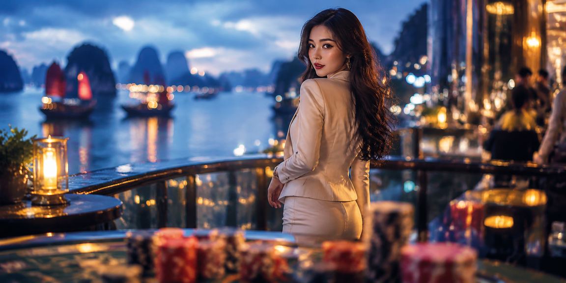 Người dùng tại Hạ Long trải nghiệm cá cược casino trực tuyến trên bãi biển