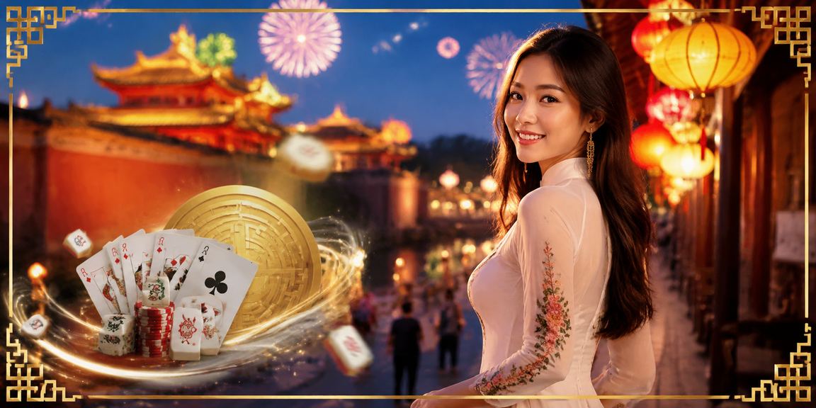 Khung cảnh giải trí và xem kèo về đêm tại chợ đêm Huế